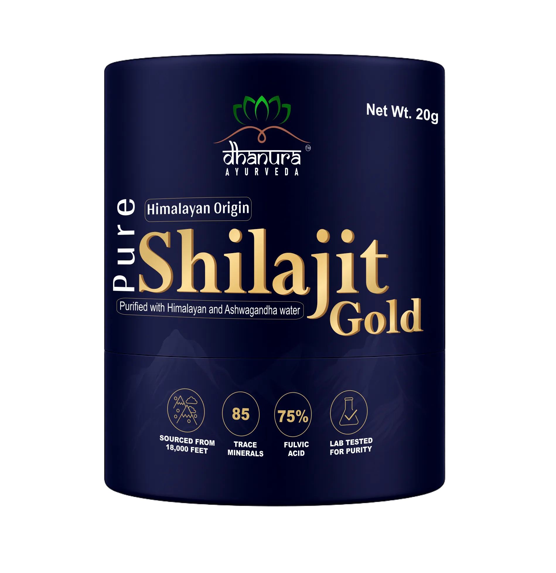 Premium Himalayan Shilajit Resin - Gold - Original Himalayan Shilajit- Dhanura